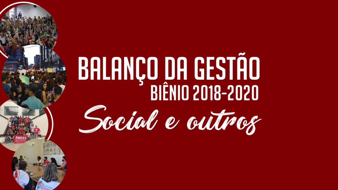 Balanço da gestão 2018-2020: social e outros