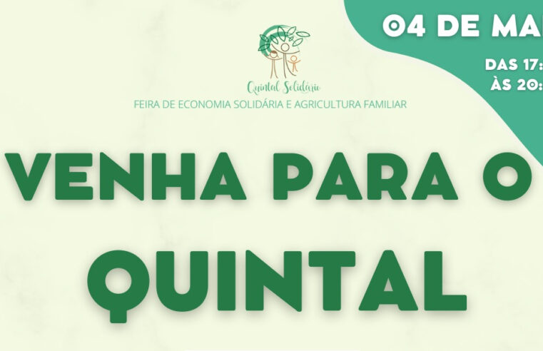 Quintal Solidário está de volta nesta quarta-feira (04)