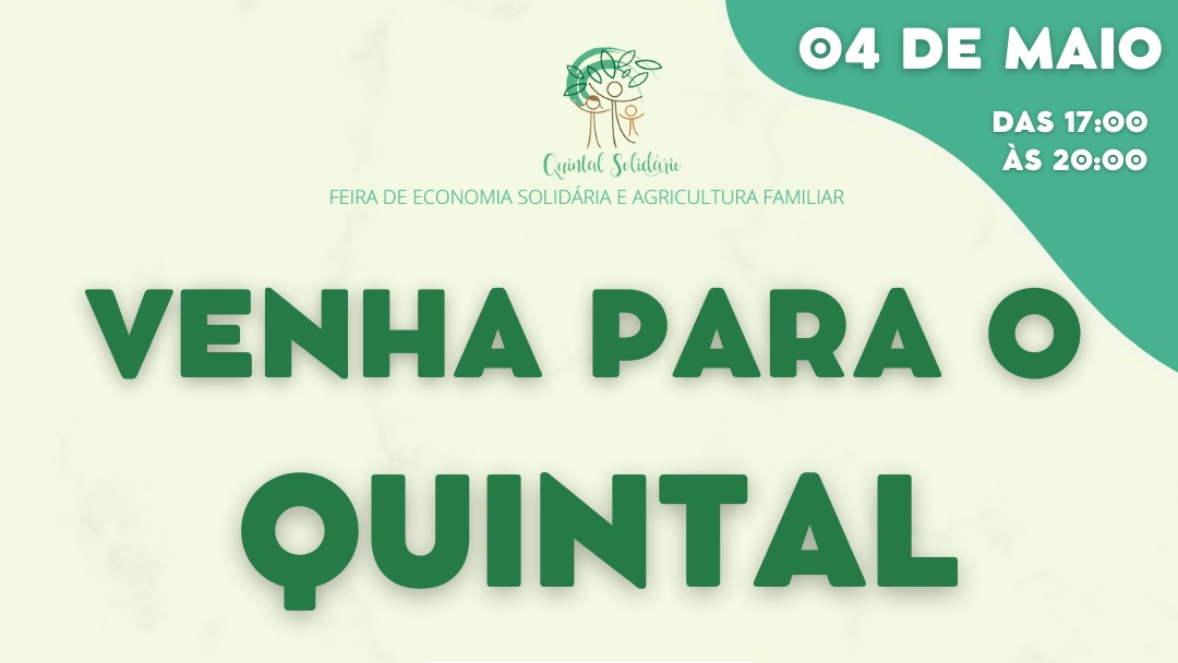 Quintal Solidário está de volta nesta quarta-feira (04)