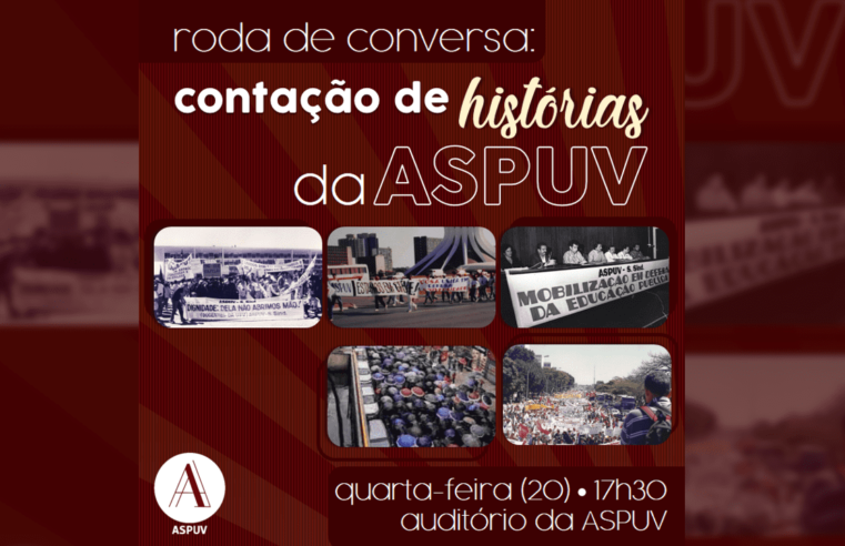 ASPUV convida para roda de conversa sobre a história do sindicato