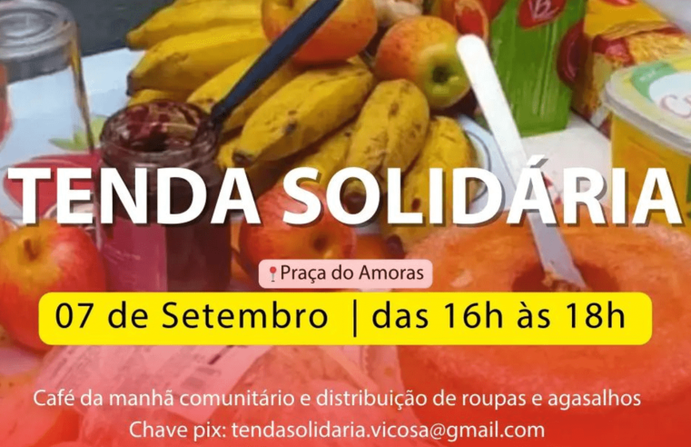ASPUV apoia edição da Tenda Solidária nesta quarta (07), que distribuirá doações no bairro Amoras