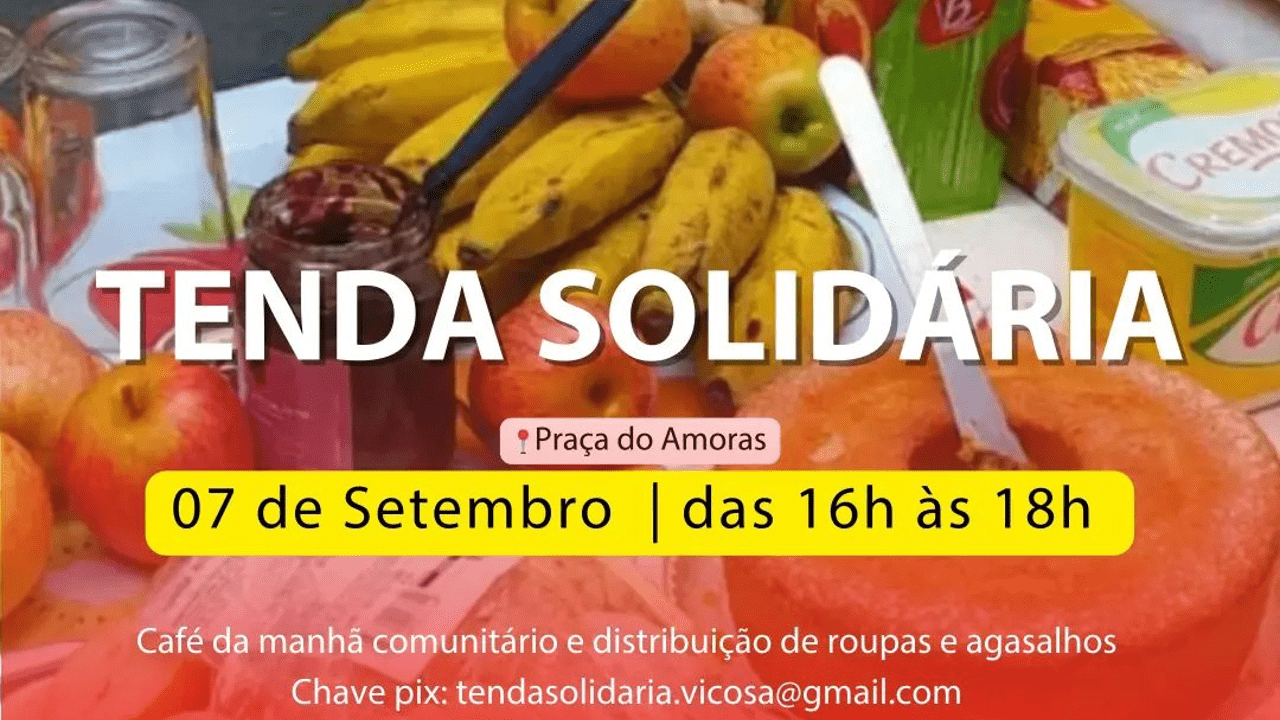 ASPUV apoia edição da Tenda Solidária nesta quarta (07), que distribuirá doações no bairro Amoras