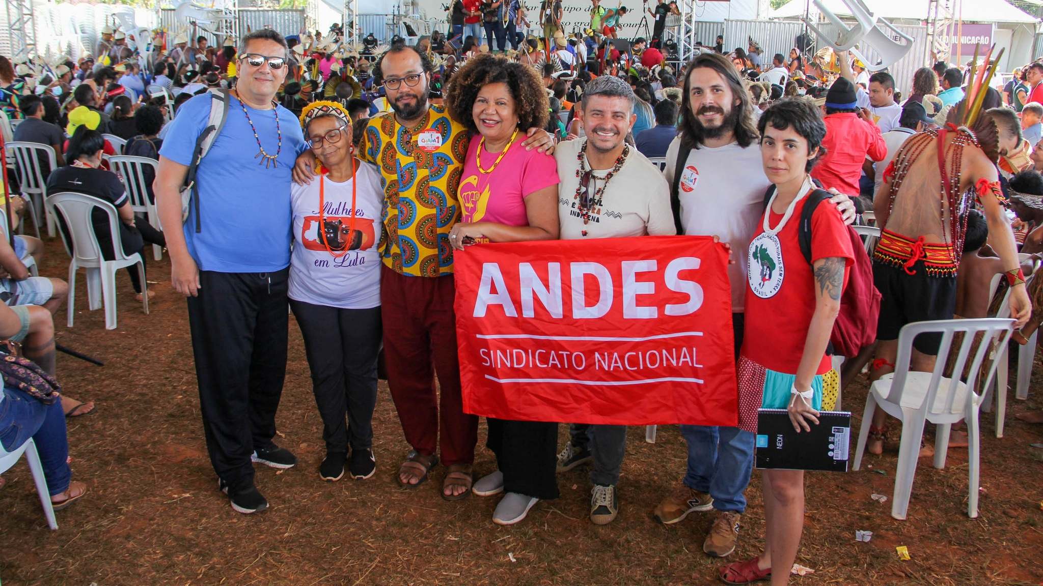 ANDES-SN participa do Acampamento Terra Livre, maior assembleia dos povos indígenas no país