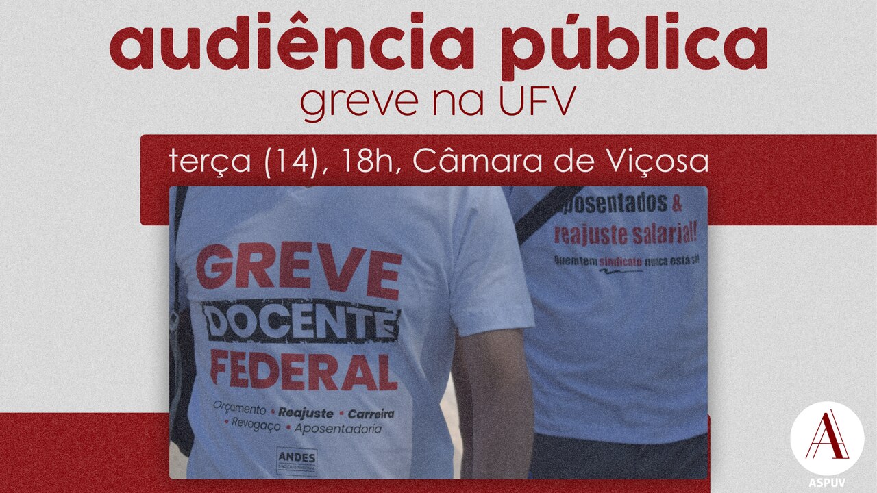 Audiência pública na Câmara de Viçosa debate greve na UFV