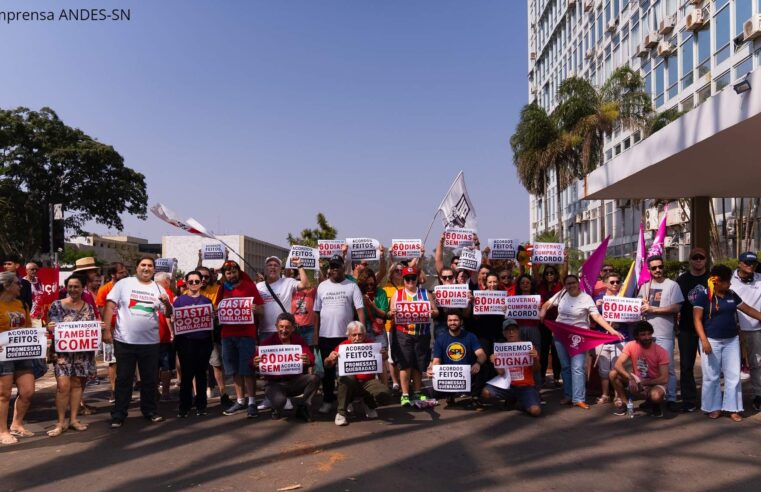 Servidores federais realizam mobilizações em Brasília e cobram retomada das negociações com o governo