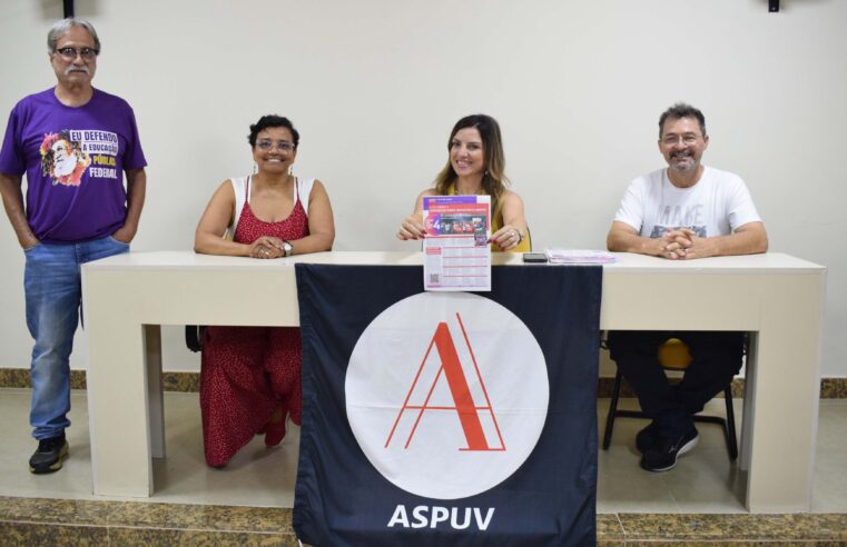 CEL da ASPUV recebe representante da Chapa 4, candidata à Diretoria do ANDES-SN