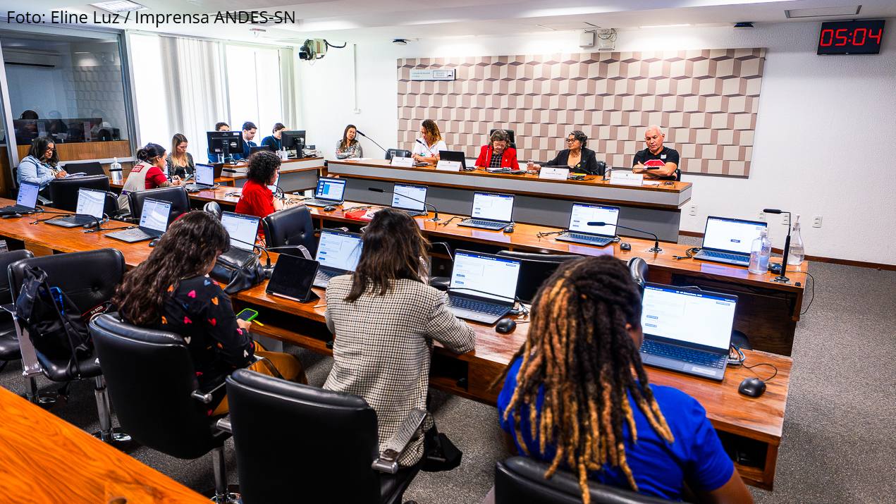 ANDES-SN defende que PNE estabeleça 10% do PIB para a educação, em audiência no Senado