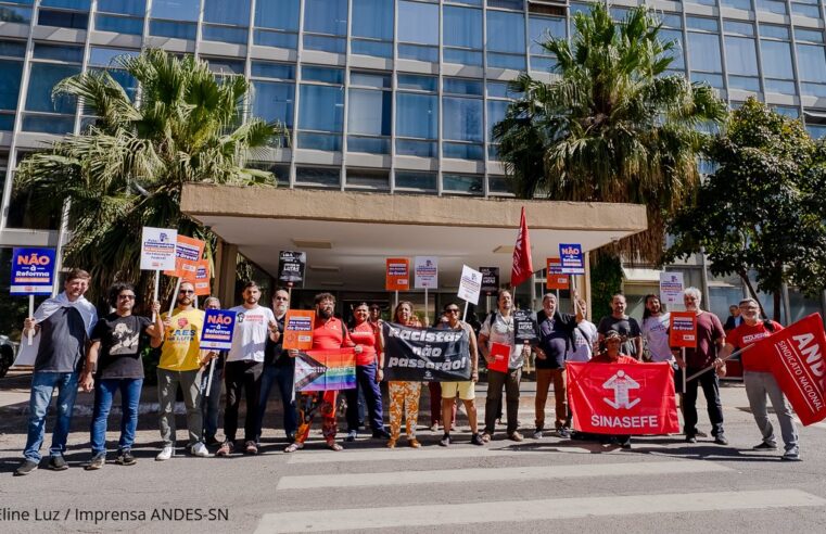 ASPUV participa de mobilizações em Brasília contra reforma administrativa e pelo cumprimento do acordo de greve