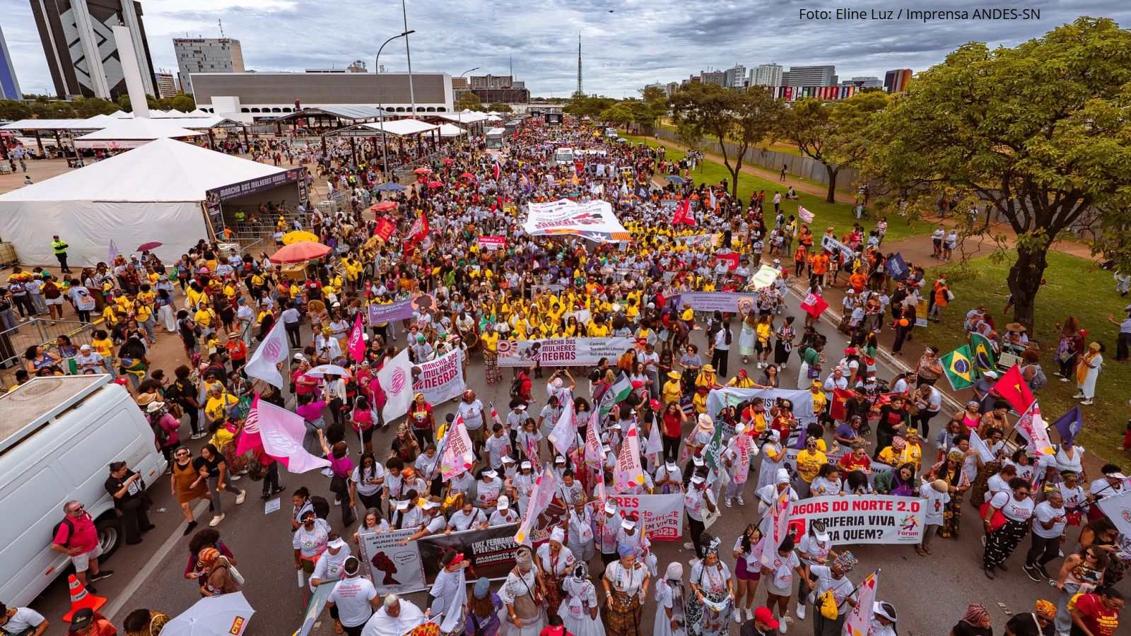ASPUV participa da Marcha das Mulheres Negras em Brasília (DF)