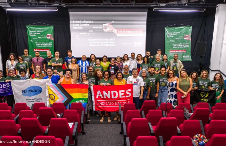 Carreira EBTT, piso salarial e Novo Ensino Médio são debatidos em eventos do ANDES-SN