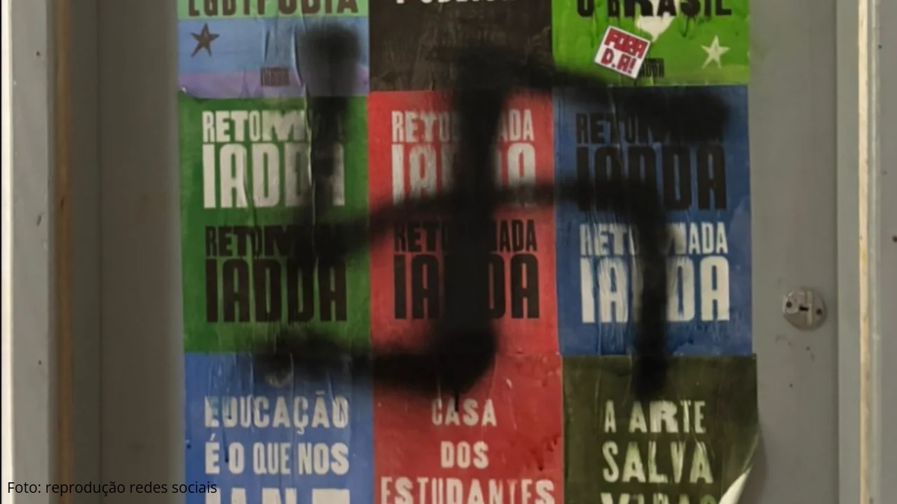 Símbolo nazista é pichado na UFJF: universidade e comunidade acadêmica condenam ataque